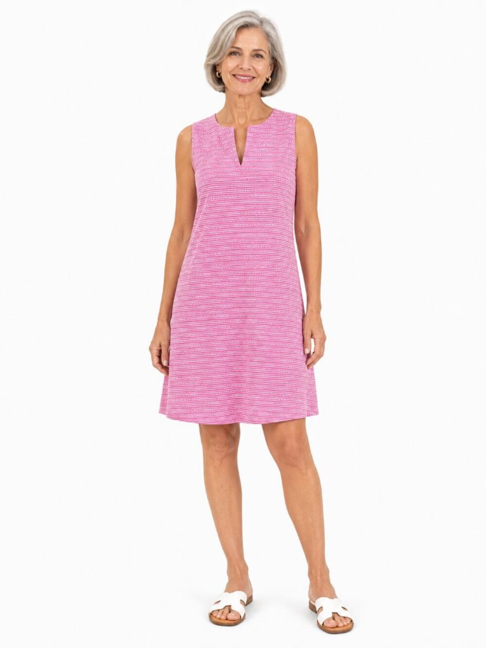 J. McLaughlin Ellison Dress Pink Seawall Preppy Resort Size XS Catalina Cloth